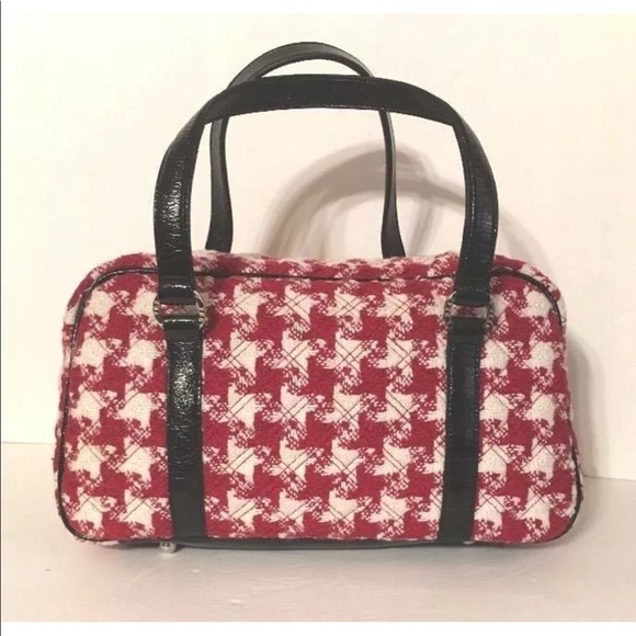 Vera Bradley Satchel & Wristlet set New w tags vintage Red black classic retro - Picture 3 of 8